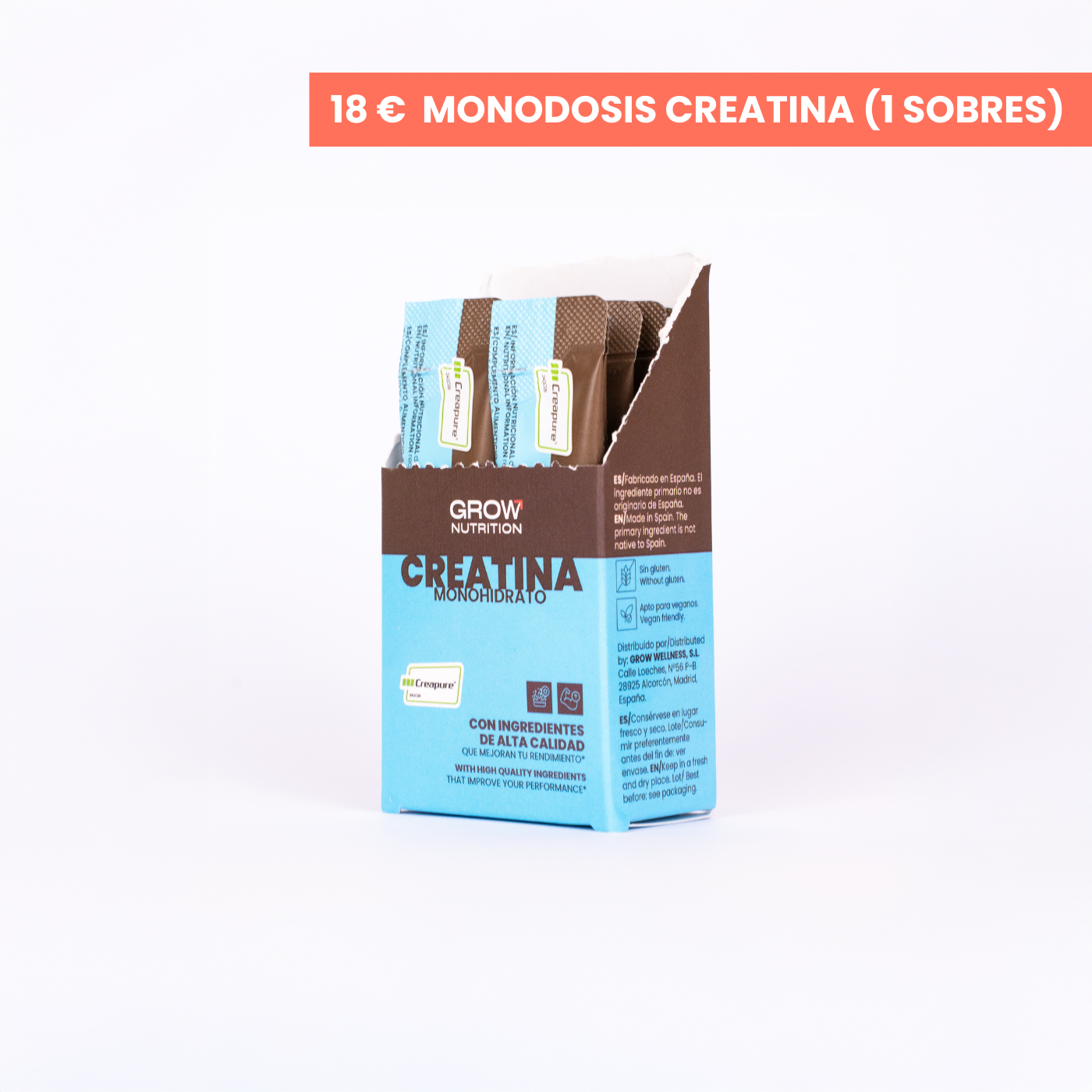 Creatina Creapure® Monodosis GROW