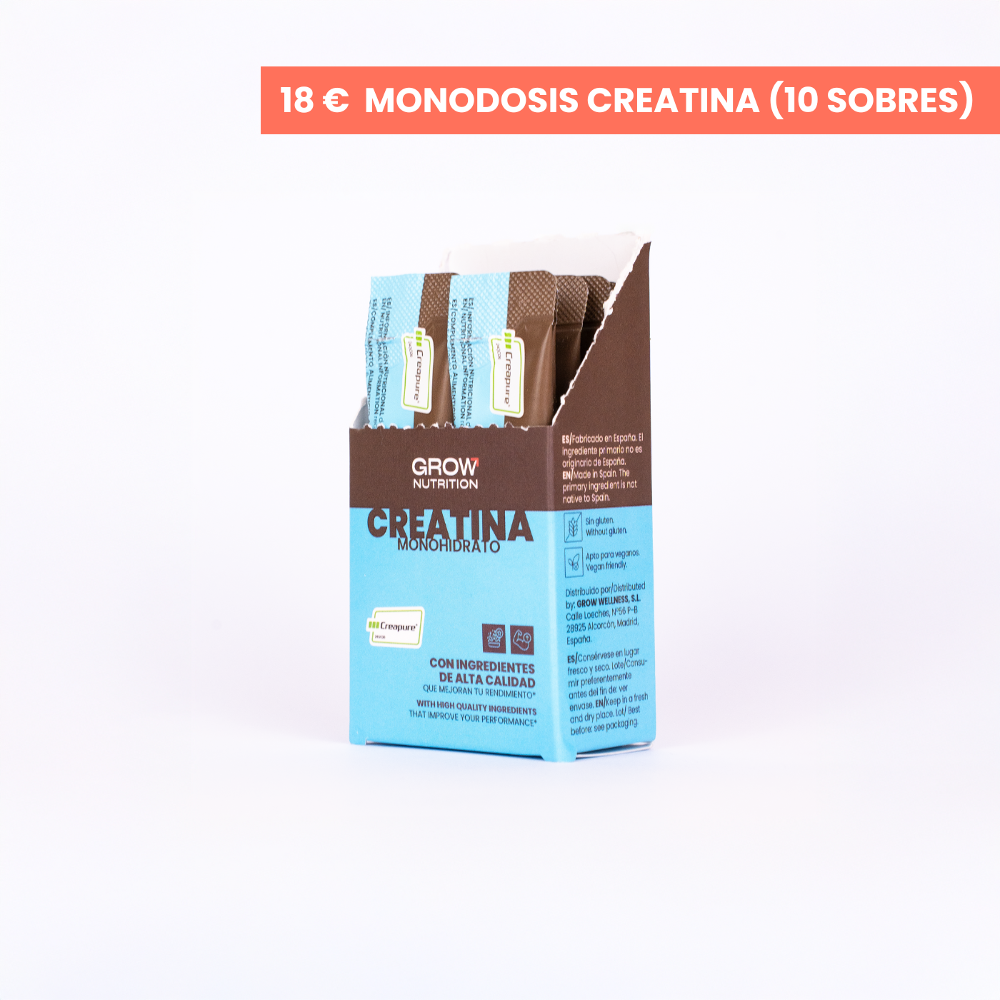 Creatina Creapure® Monodosis GROW