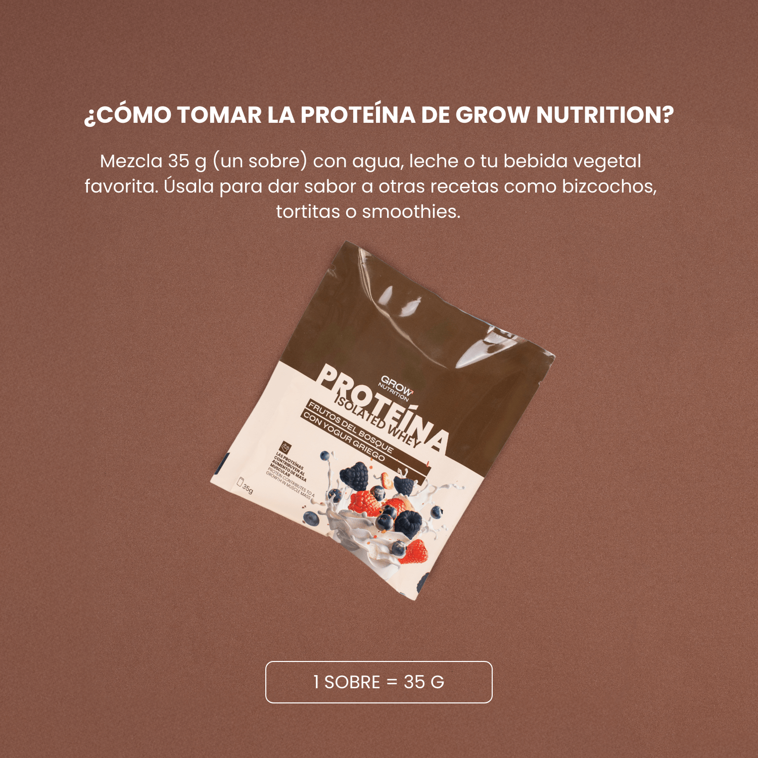 Proteína Monodosis Frutos del Bosque con Yogur Griego