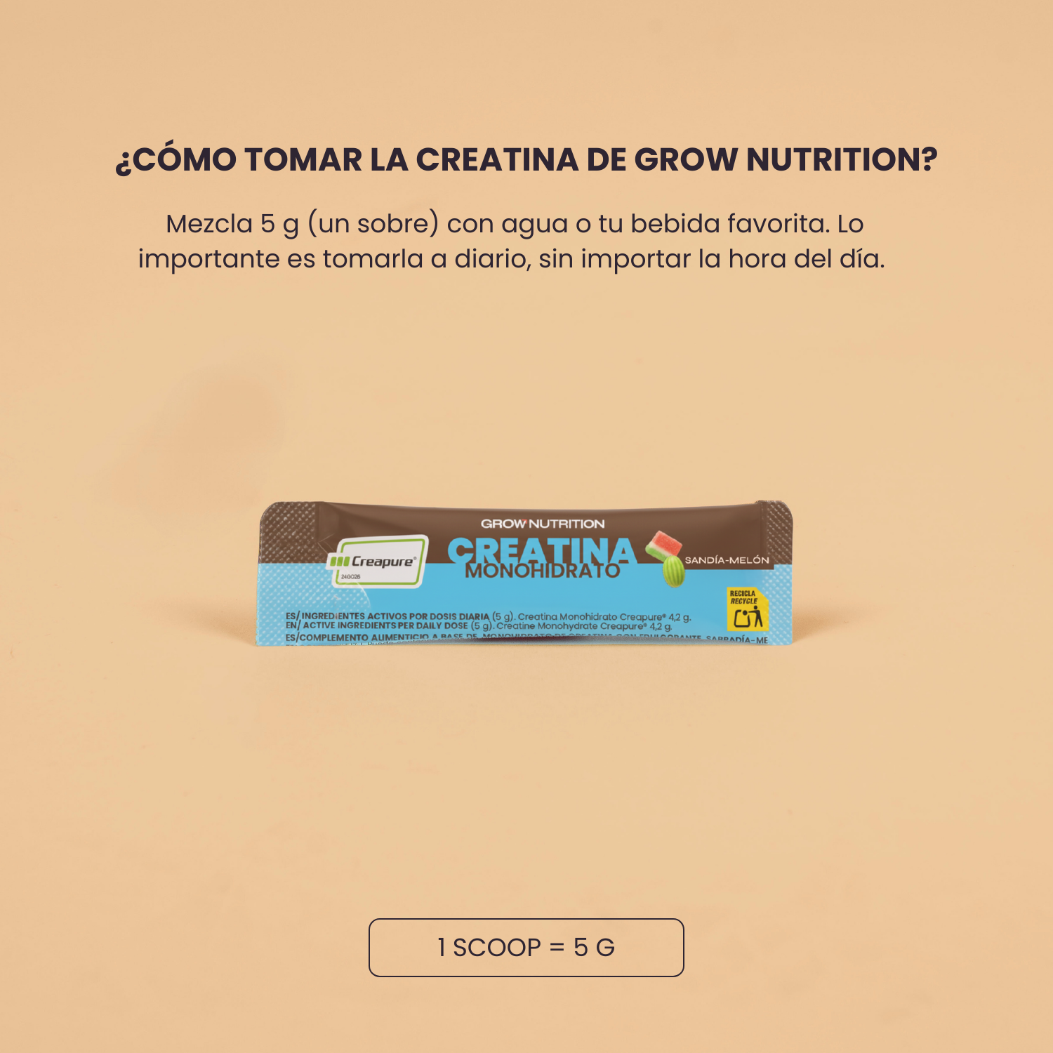 Creatina Creapure® Monodosis Sandía-Melón Stick