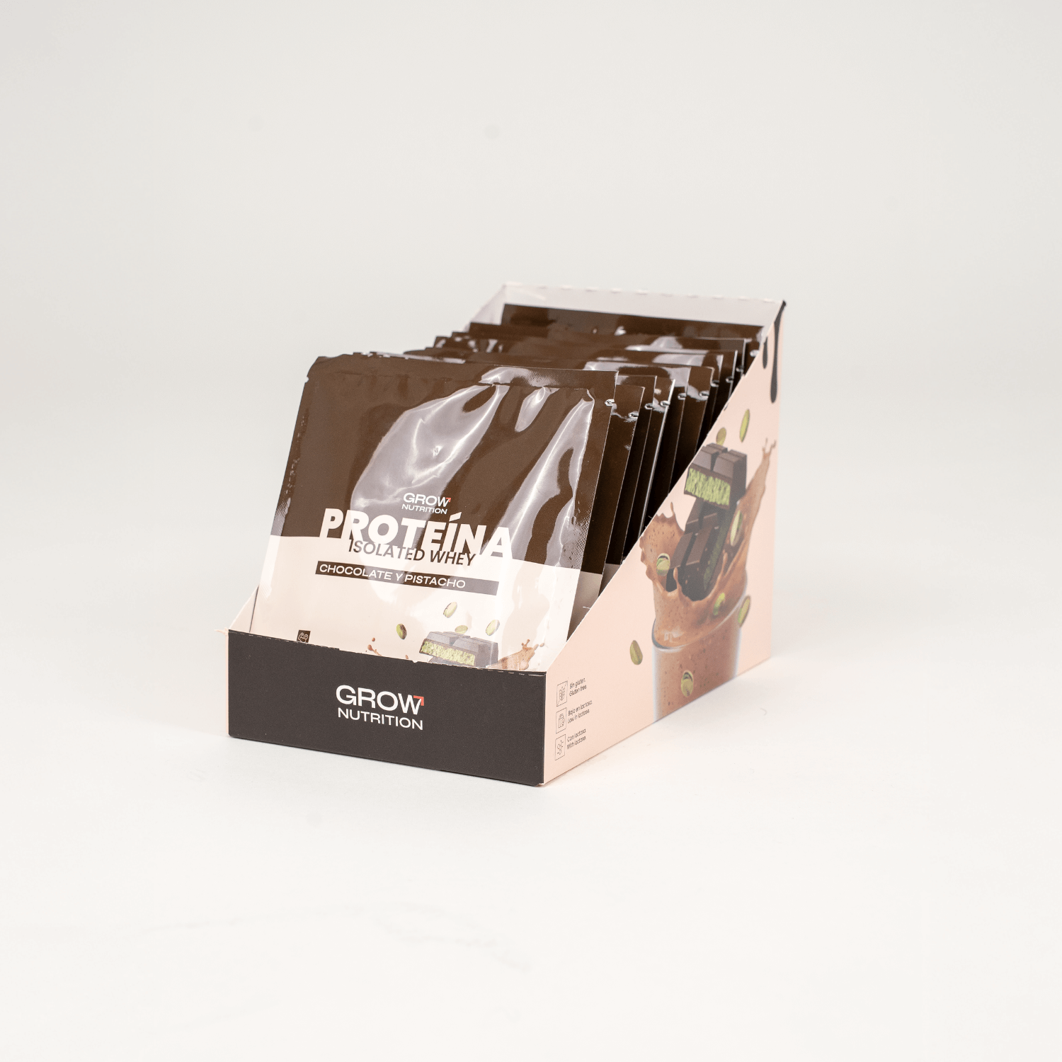 Proteína Monodosis Chocolate y Pistacho