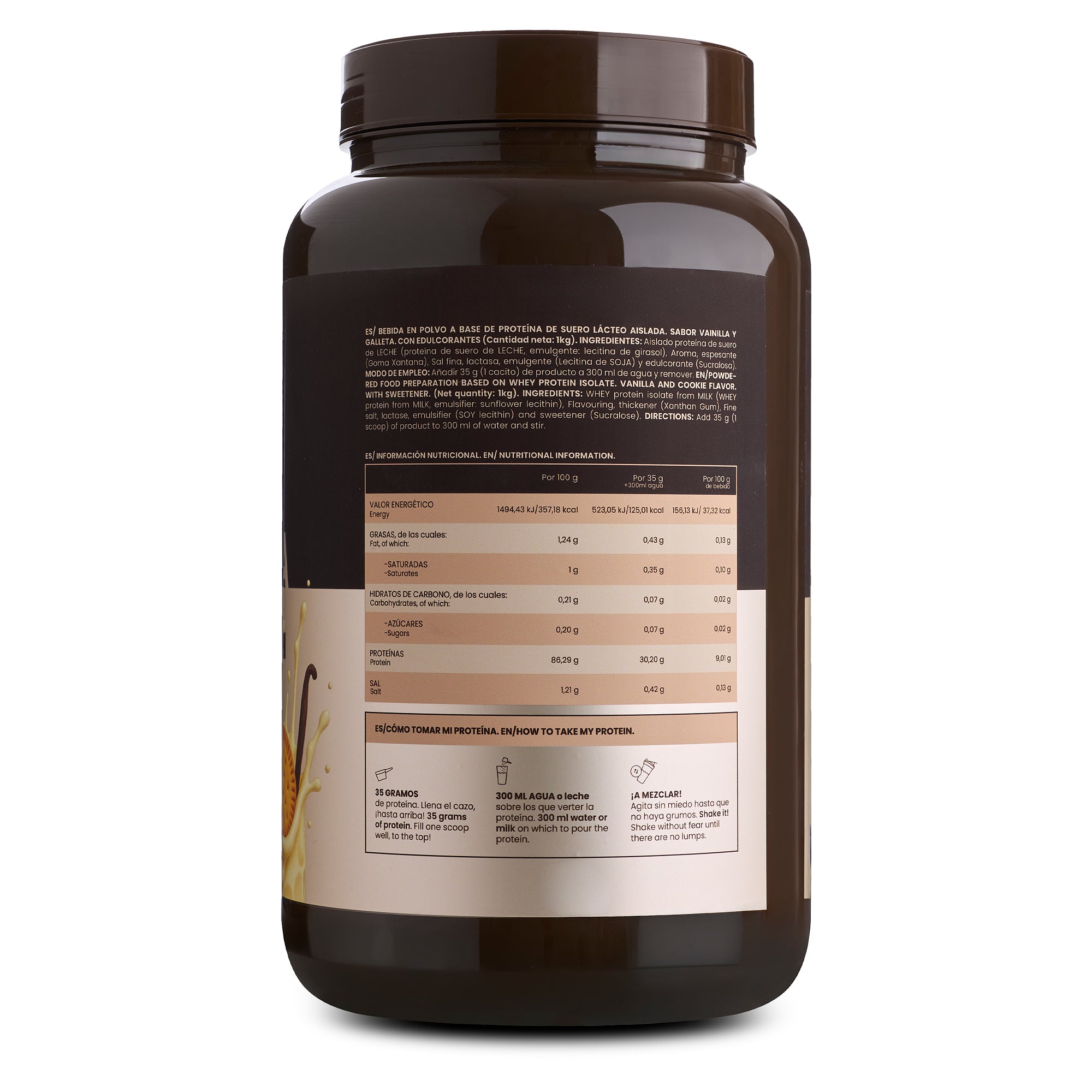 Proteína Vainilla y Galleta