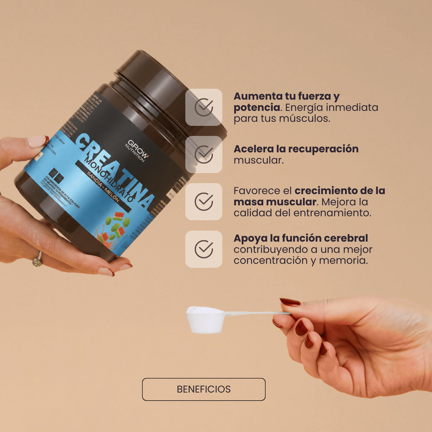 Creatina Monohidrato Sandía-Melón