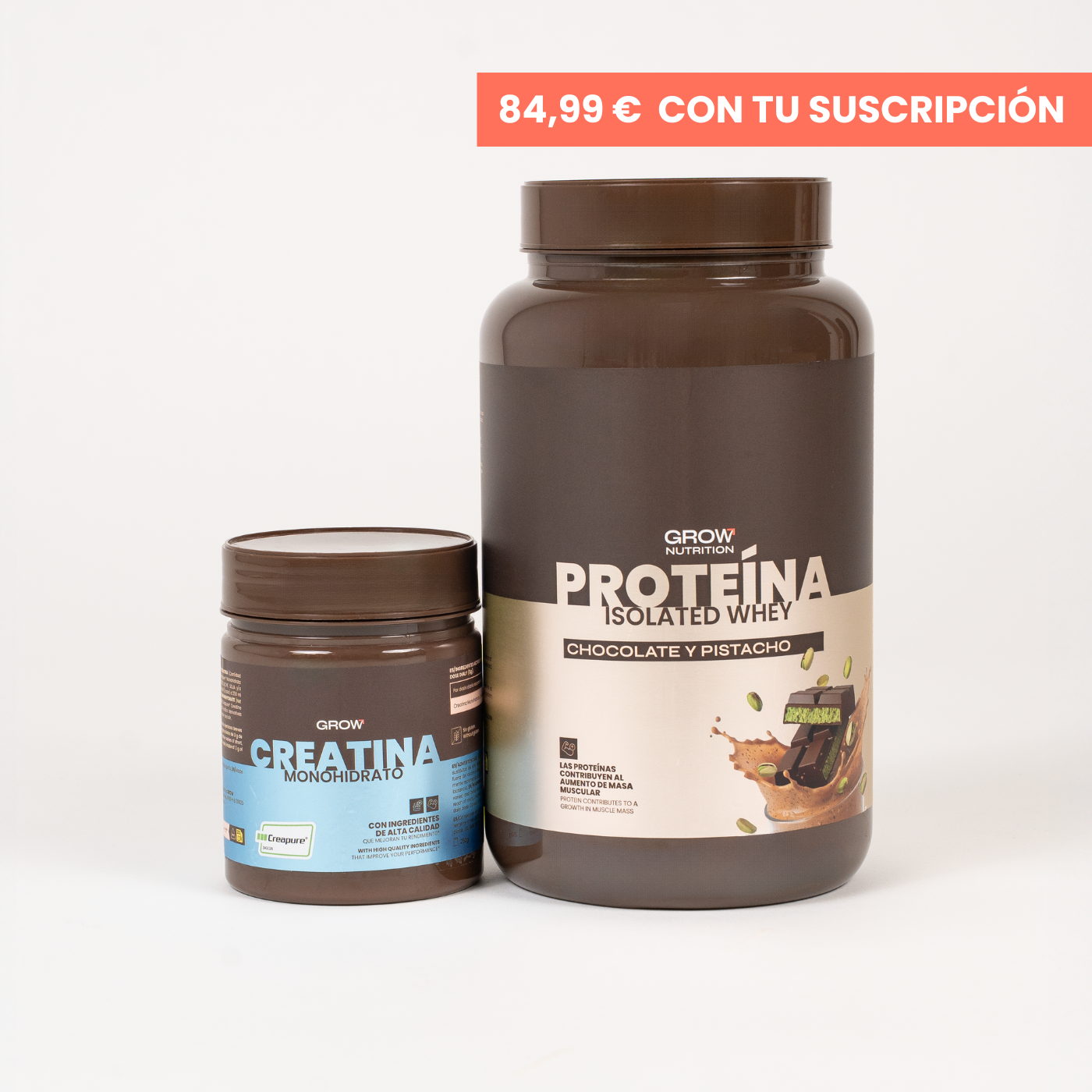 Pack Proteína Chocolate Pistacho + Creatina