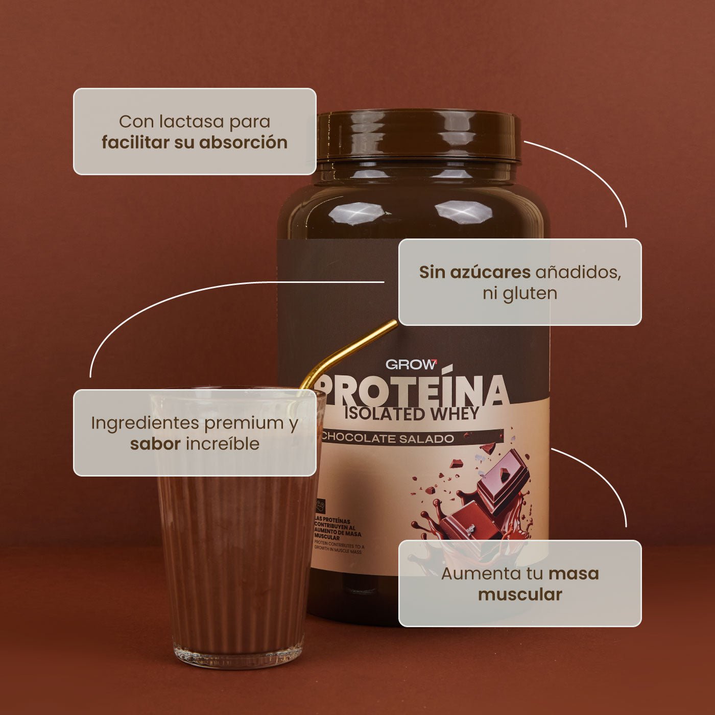Pack proteína Chocolate Salado + Creatina + IMMUNE D3