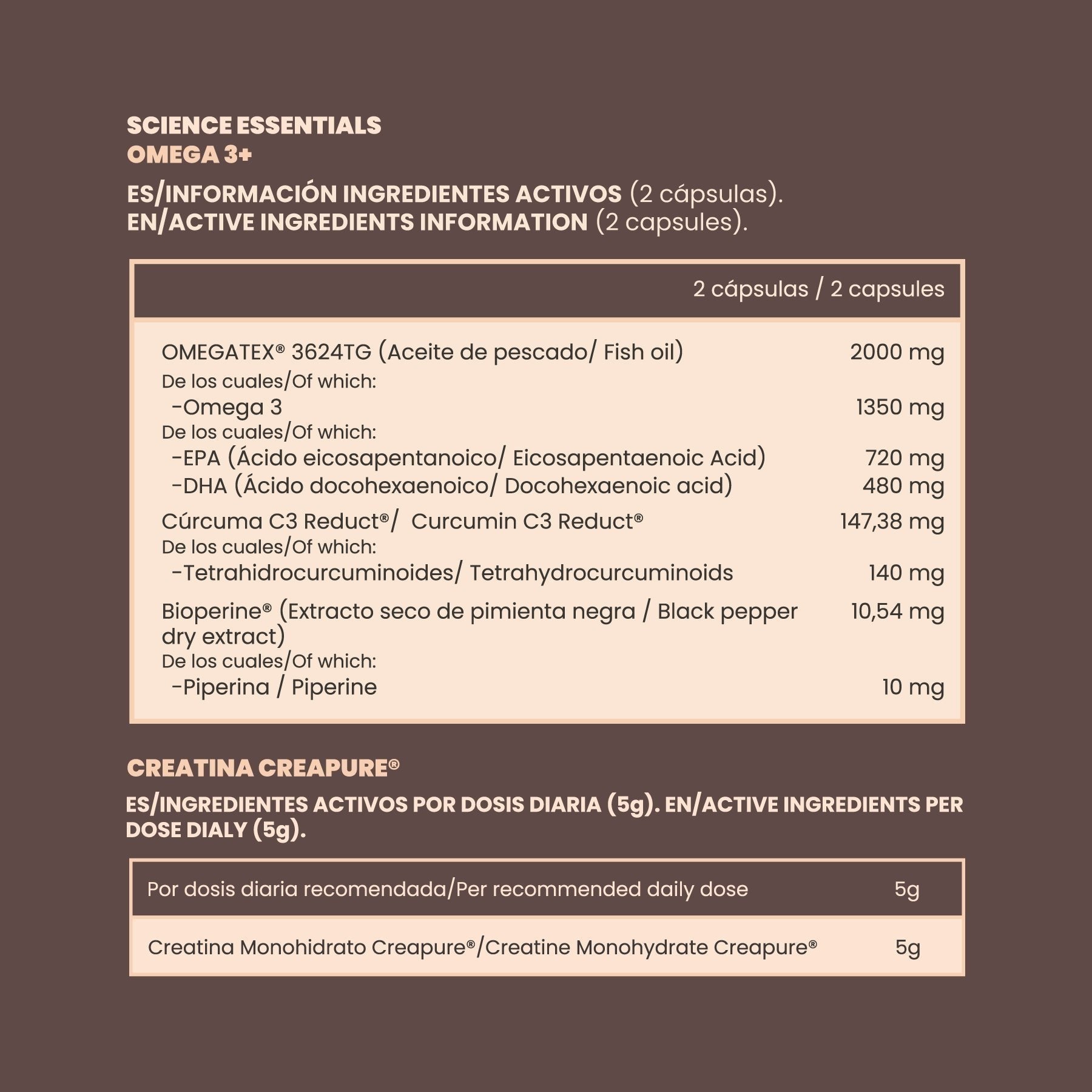 Pack Creatina + Omega 3