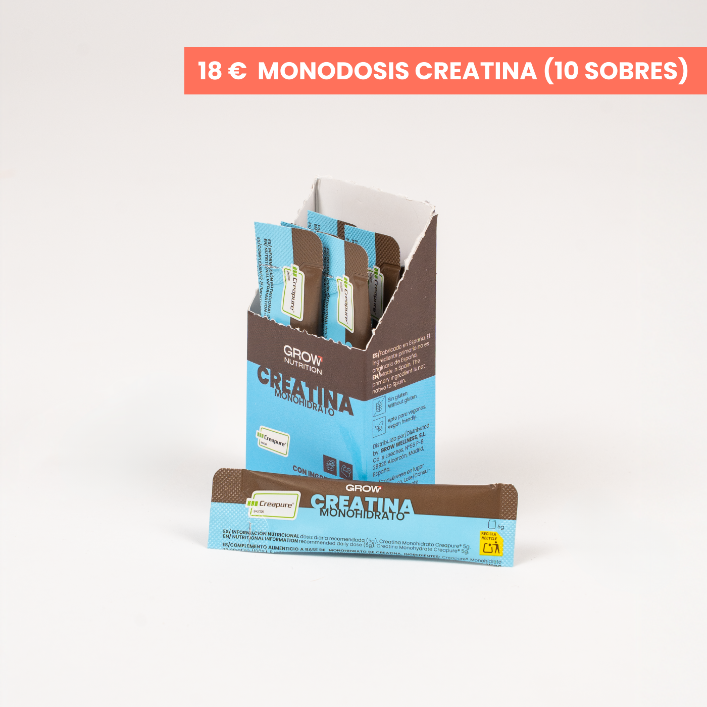 Creatina Creapure® Monodosis GROW