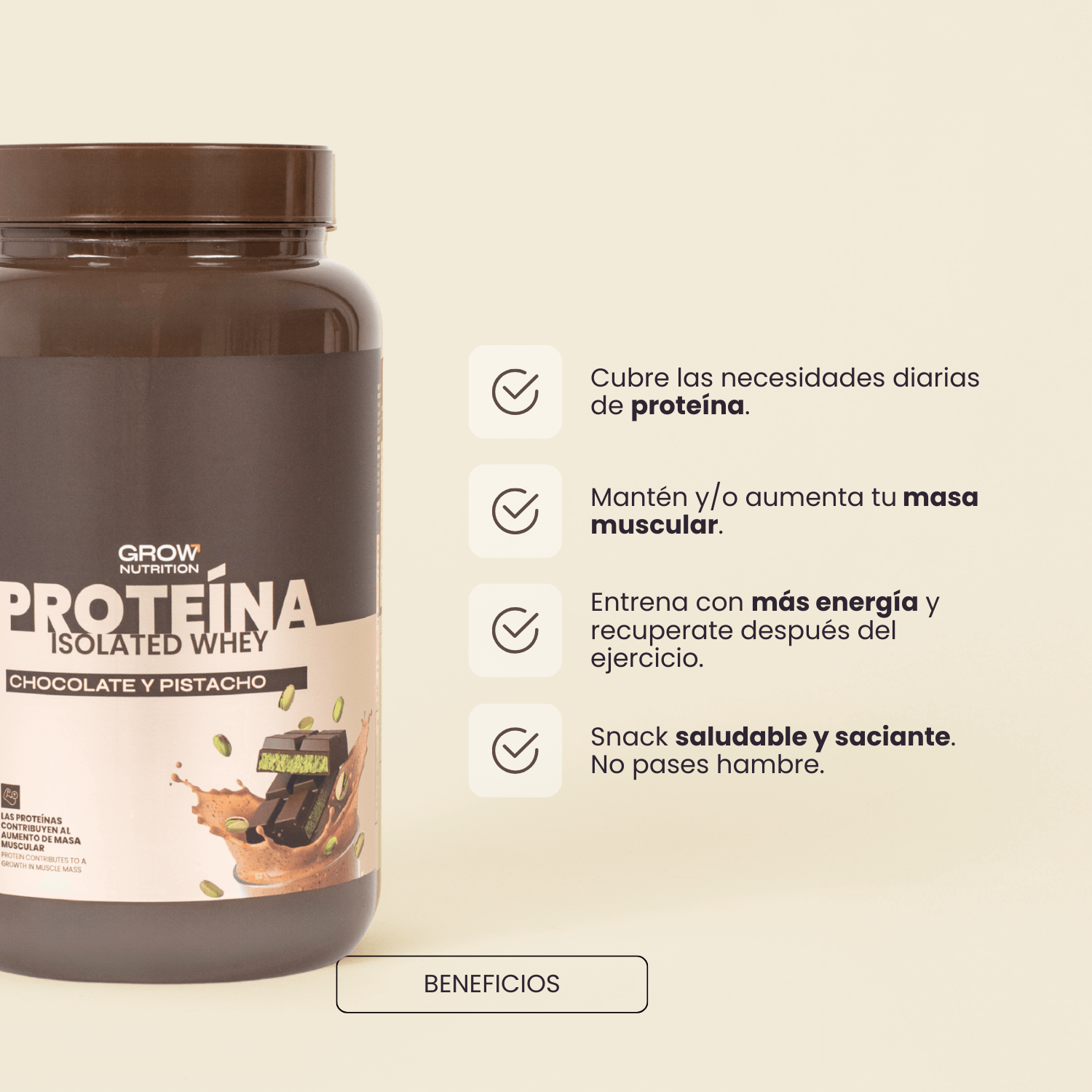 Proteína Monodosis Chocolate y Pistacho