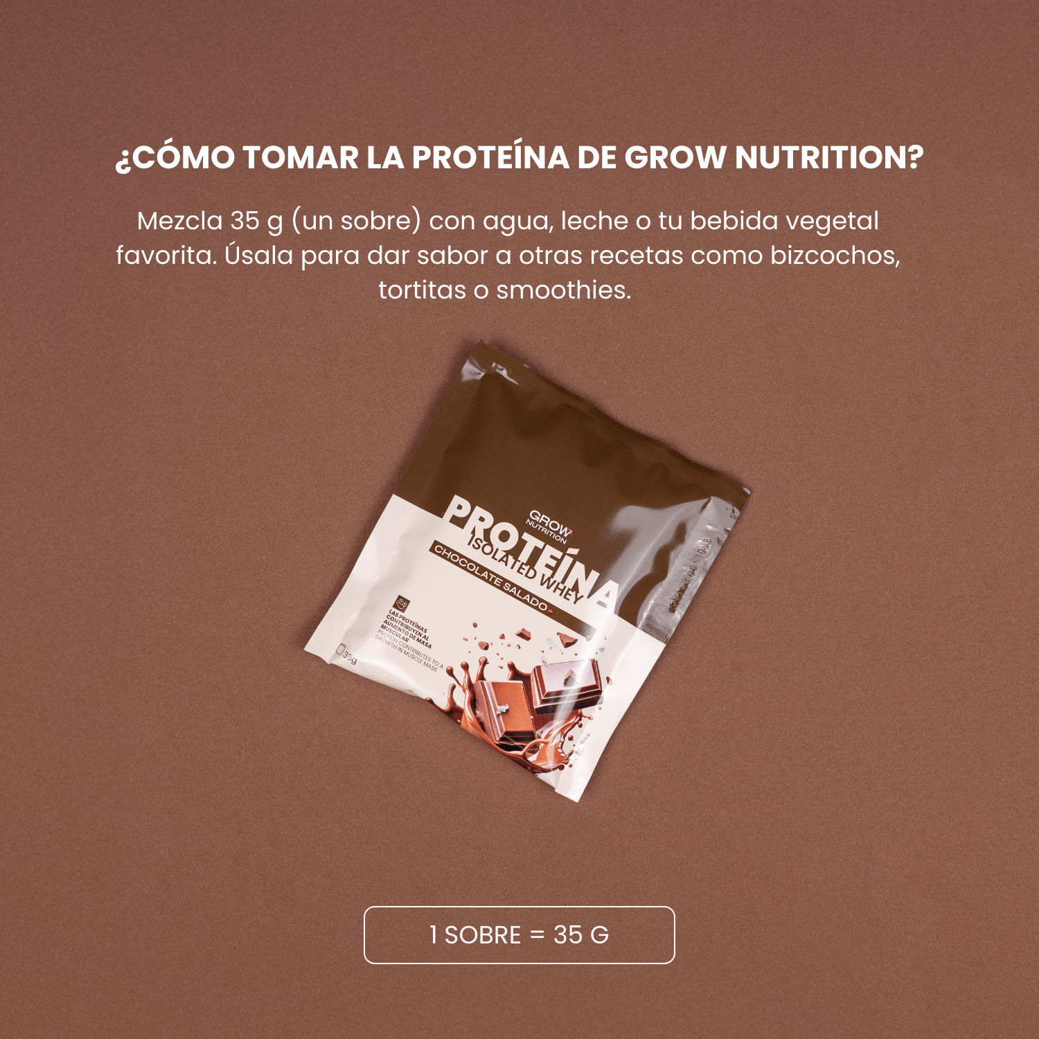 Proteína Monodosis Chocolate Salado