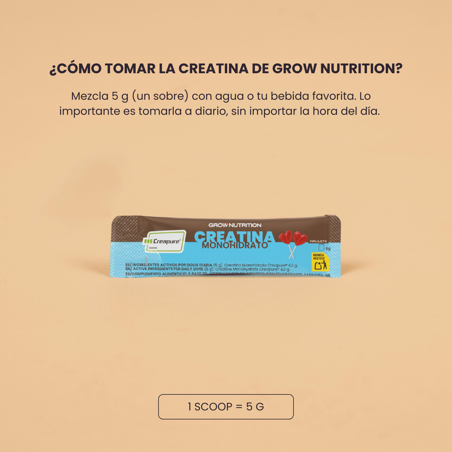 Creatina Creapure® Monodosis Piruleta Stick