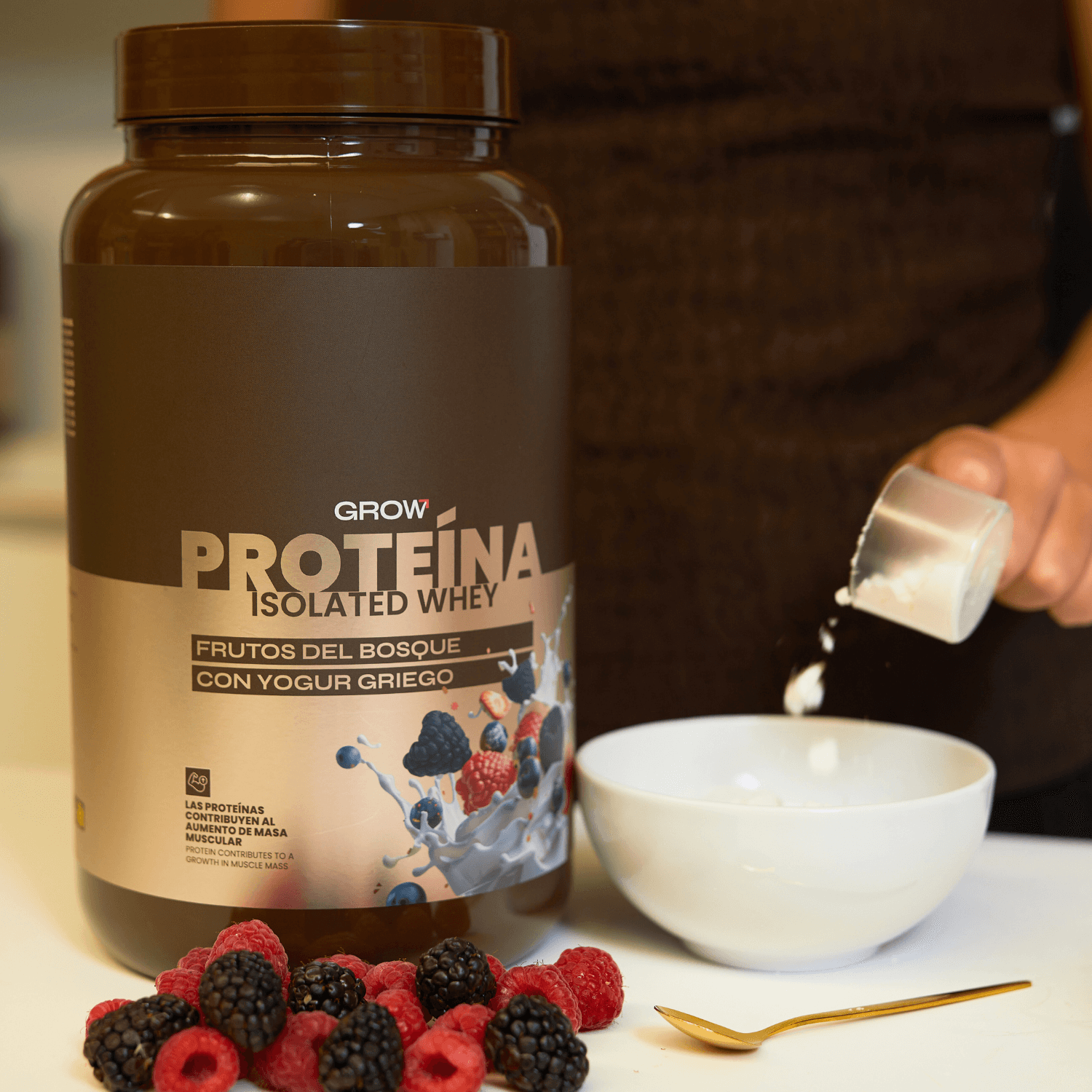 Proteína Frutos del Bosque con Yogur Griego