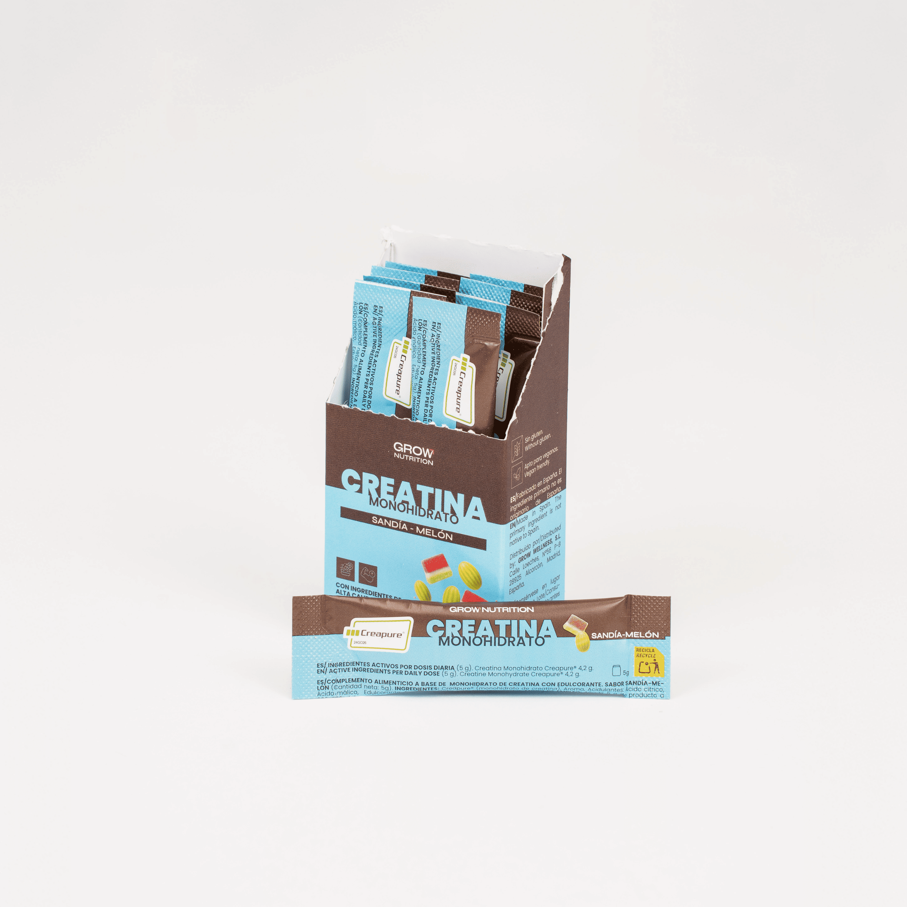 Creatina Creapure® Monodosis Sandía-Melón Estuche