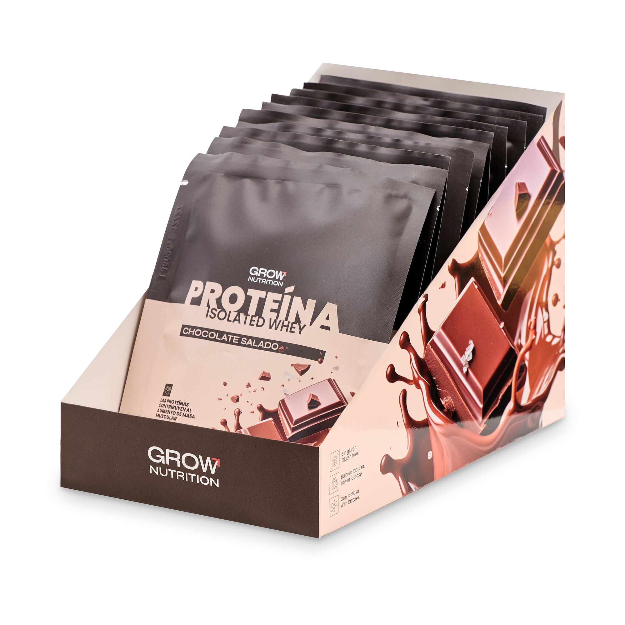 Proteína Monodosis Chocolate Salado Estuche