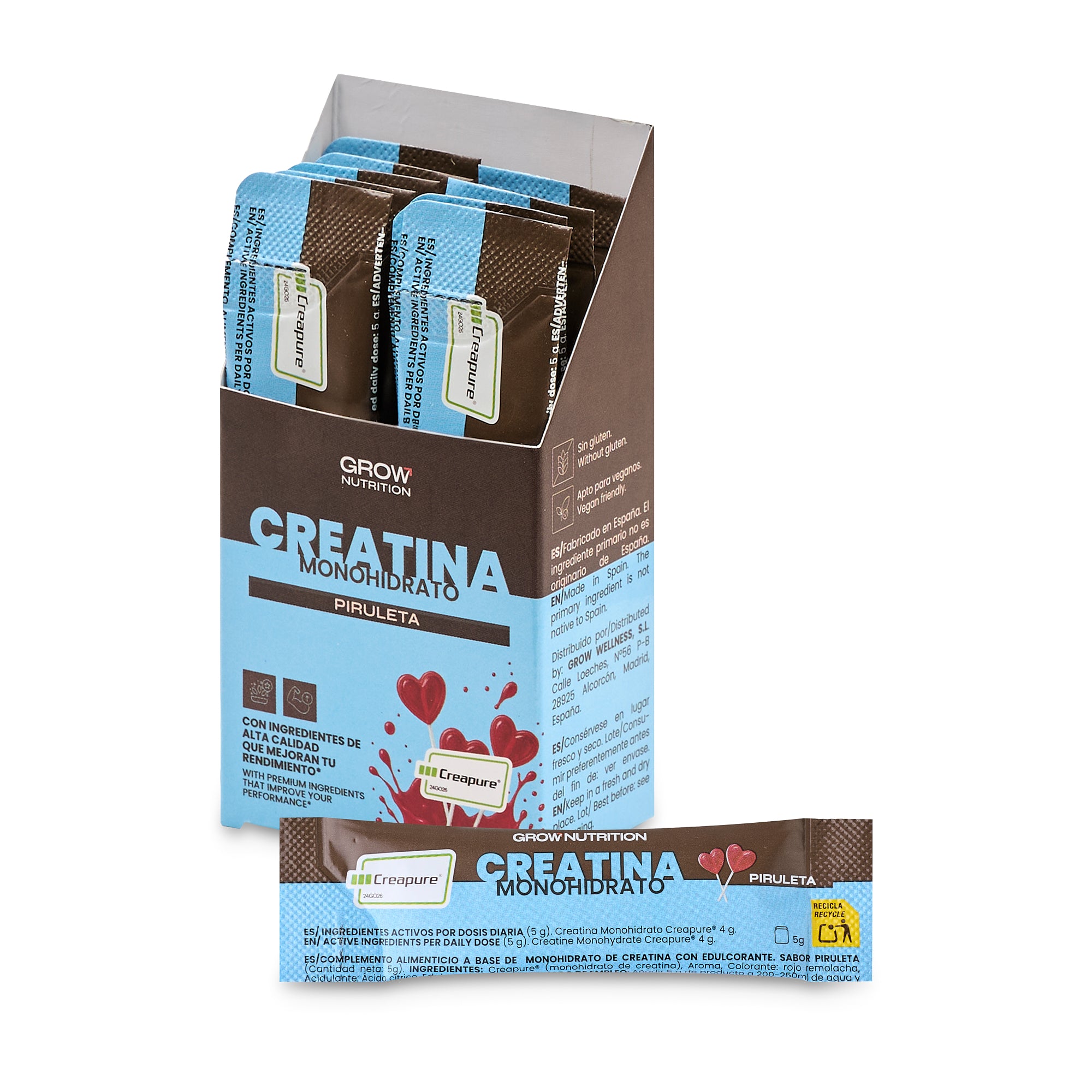 Creatina Creapure® Monodosis Piruleta Estuche