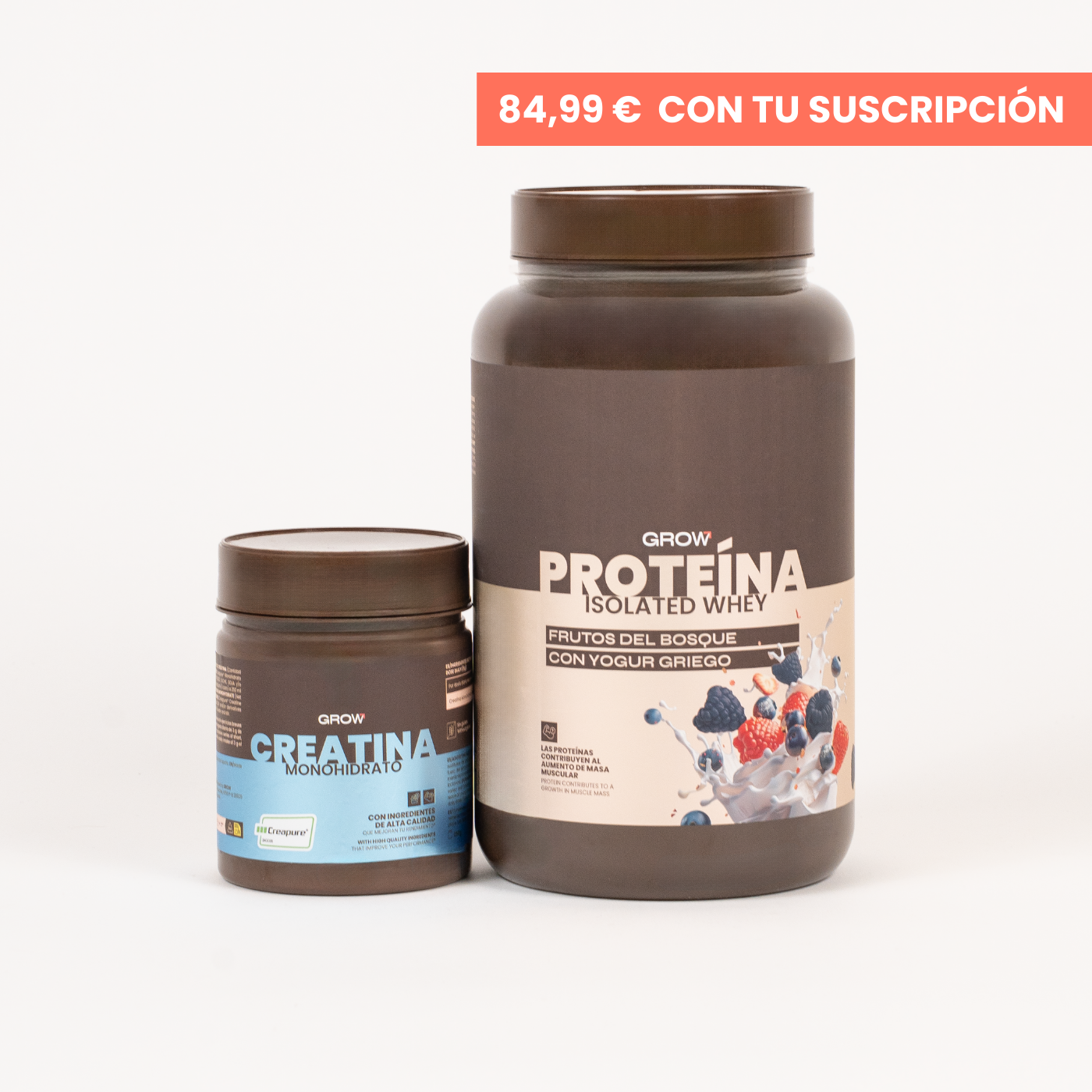 Pack Proteína Frutos del Bosque con Yogur Griego + Creatina