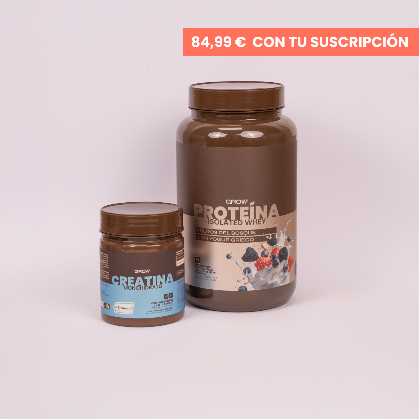 Pack Proteína Frutos del Bosque con Yogur Griego + Creatina